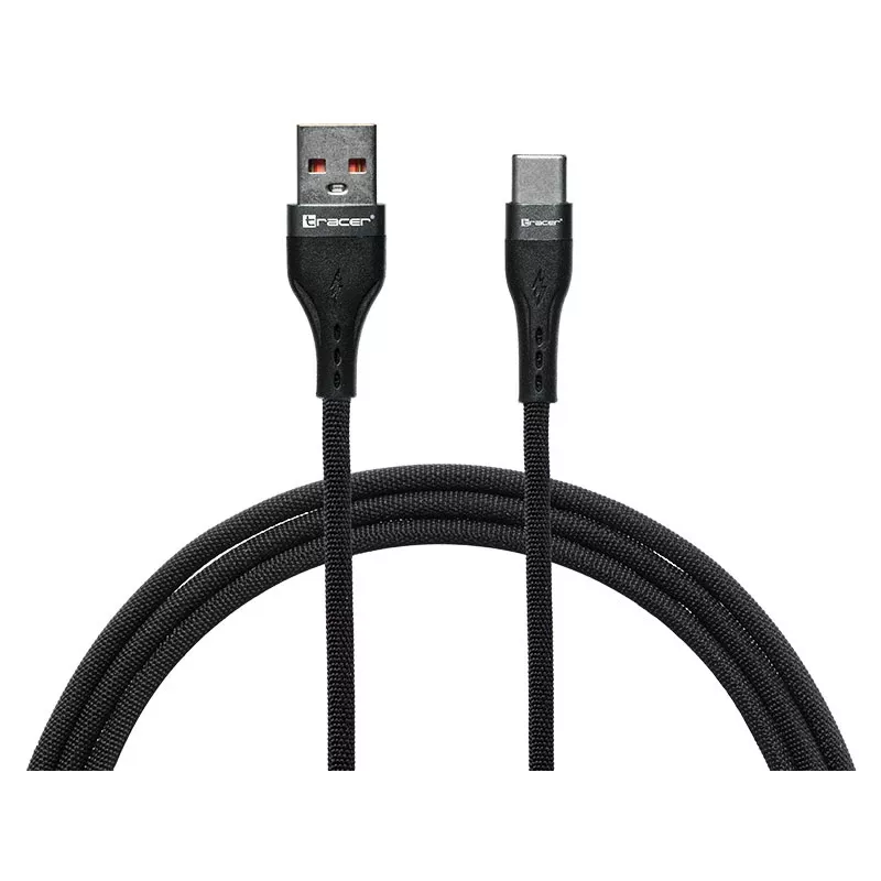 Kabel Tracer 47486 USB A - Lightning M/M 1m Czerwony