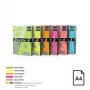 Kolorowy papier neonowy Double A, 75g, A4, 500 arkuszy, Rainbow 4, 5 neonowych kolorów