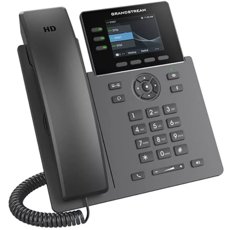 Grandstream Networks GRP2611G telefon IP Czarny 3 linie TFT