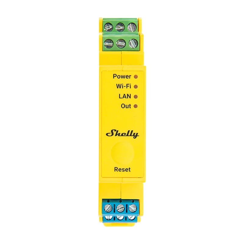 Shelly RGBWW Pro WiFi 5-kanałowy sterownik oświetlenia do szyny DIN