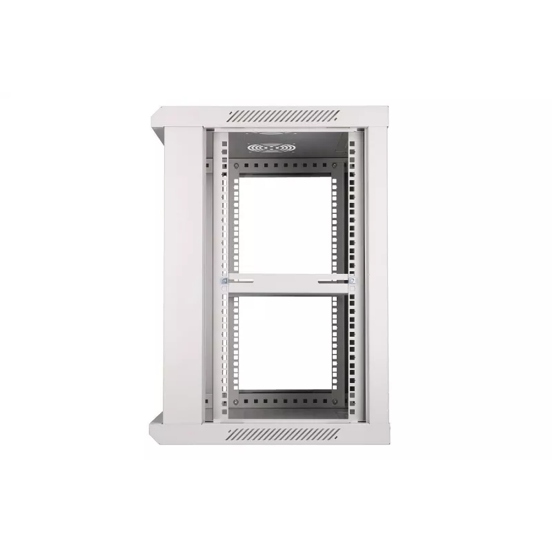Szafa rack Extralink 12U 600x450 szara do montażu na ścianie