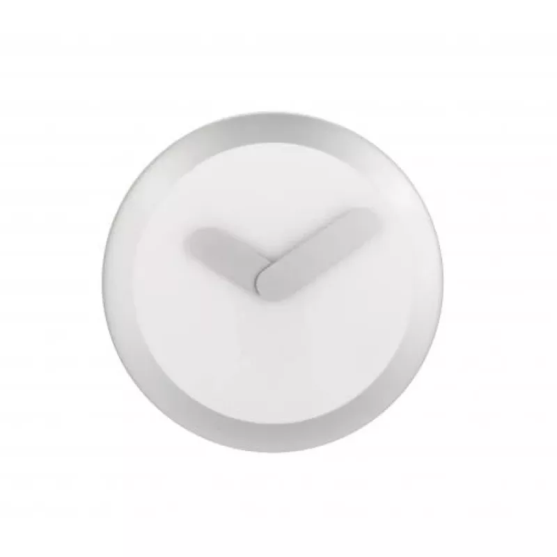 NeXtime klok 2615zi Focus, Ø25 cm, do montażu na ścianie, Biały/Srebrny