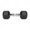 Gumowane hantle żeliwne HEX 2x6 kg REBEL ACTIVE