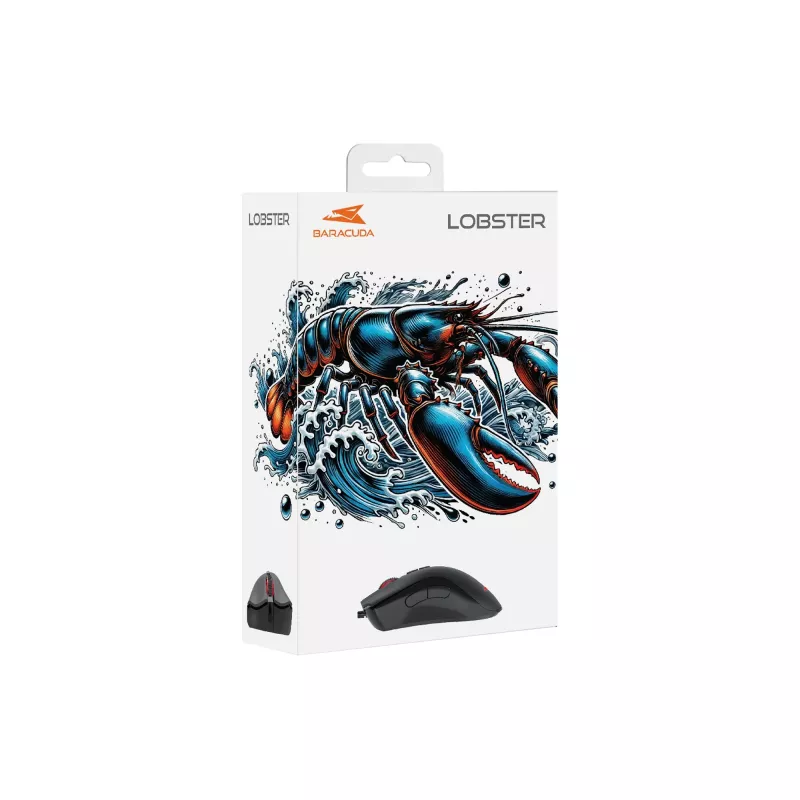 Mysz Baracuda BGM-081 Lobster Czarny USB