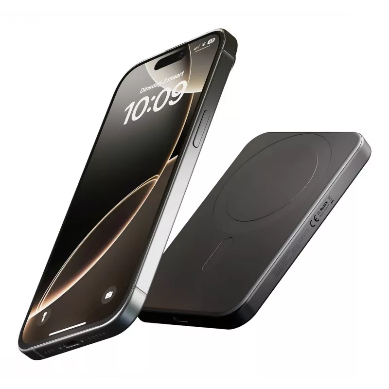 Magnetyczny powerbank 5000mAh MagSafe/Qi2 czarny