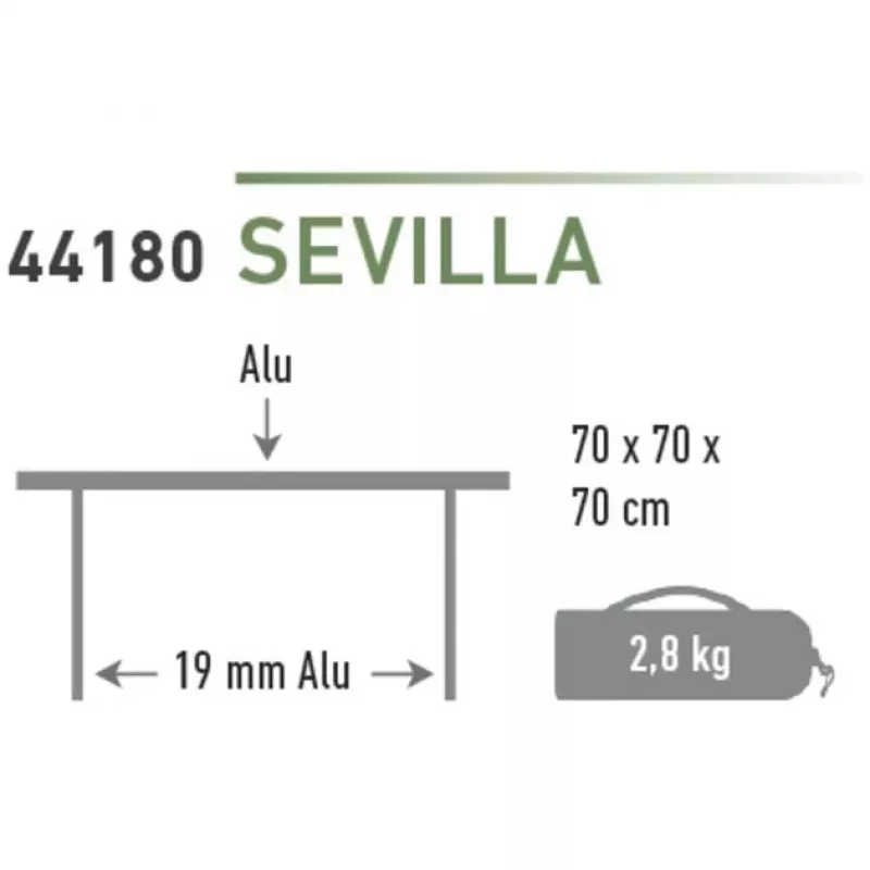High Peak Stół kempingowy Sevilla 44180