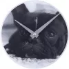 NeXtime zegar 5173 Little Dog, Ø20 cm, ścienny, czarny