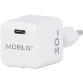 Mobilis Nano Wall Charger - 30W - USB C - GaN - Wyprodukowano we Francji (001383)