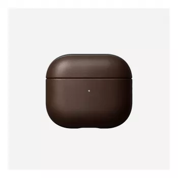 Skórzane etui Nomad V3 Rustic Brown do AirPods — ochronny pokrowiec skórzany na etui ładujące AirPods