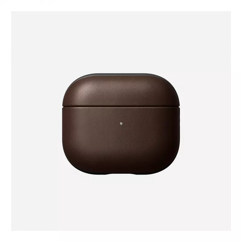 Skórzane etui Nomad V3 Rustic Brown do AirPods — ochronny pokrowiec skórzany na etui ładujące AirPods
