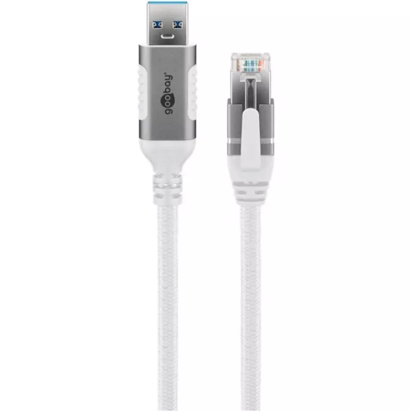 Goobay 74159 - adapter kablowya sieciowego USB 3.0 Typ A Gigabit Ethernet 2 m - Karta sieciowa - 1.000 Mbps (74159)