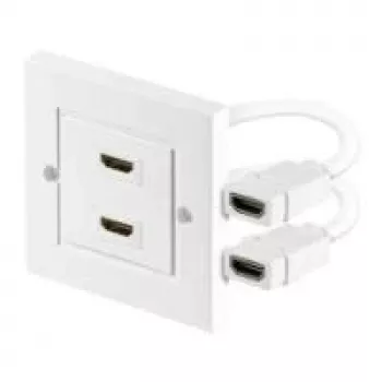 Wentronic Goobay HDMI™ Wall Box - 2 x HDMI™ A-Socket > 2 x HDMI™ A-Socket (51723)