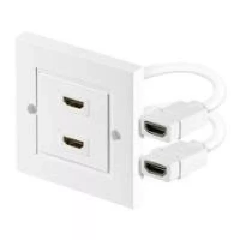 Wentronic Goobay HDMI™ Wall Box - 2 x HDMI™ A-Socket > 2 x HDMI™ A-Socket (51723)