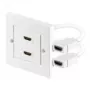 Wentronic Goobay HDMI™ Wall Box - 2 x HDMI™ A-Socket > 2 x HDMI™ A-Socket (51723)