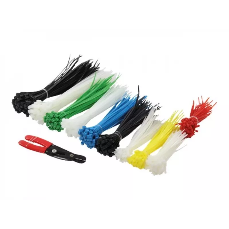 Opaska kablowa LogiLink KAB0019 Nylon Czarny Niebieski Zielony Czerwony Biały