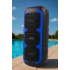 Przenośny głośnik stereo SQUEAK SQ1009 — Bluetooth 5.3, 45 W RMS, 10h bateria, FM, USB, AUX, LED, 1800 mAh, czarny