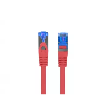 LANBERG PATCHCORD S/FTP CAT.6A 0.5M Czerwony LSZH