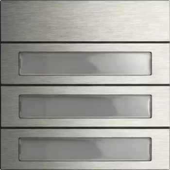 Moduł przycisku wywoławczego GIRA 5533920 — stal nierdzewna, 106,5×106,5 mm, 160 mA