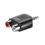 Adapter 3,5 mm VALUE 3,5 mm M na 2x RCA F