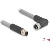 DeLOCK 80543 kabel czujnika/aktuatora 2 m RST M12 Szary