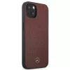 Mercedes MEHCP13SPSQRE Etui twarde iPhone 13 mini 5,4 Czerwone/czerwone Skóra Wzór Gwiazd