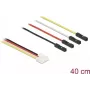 DeLOCK kabel konwersyjny IOT Grove 4× wtyk męski – 4× złącze żeńskie zworek, 40 cm