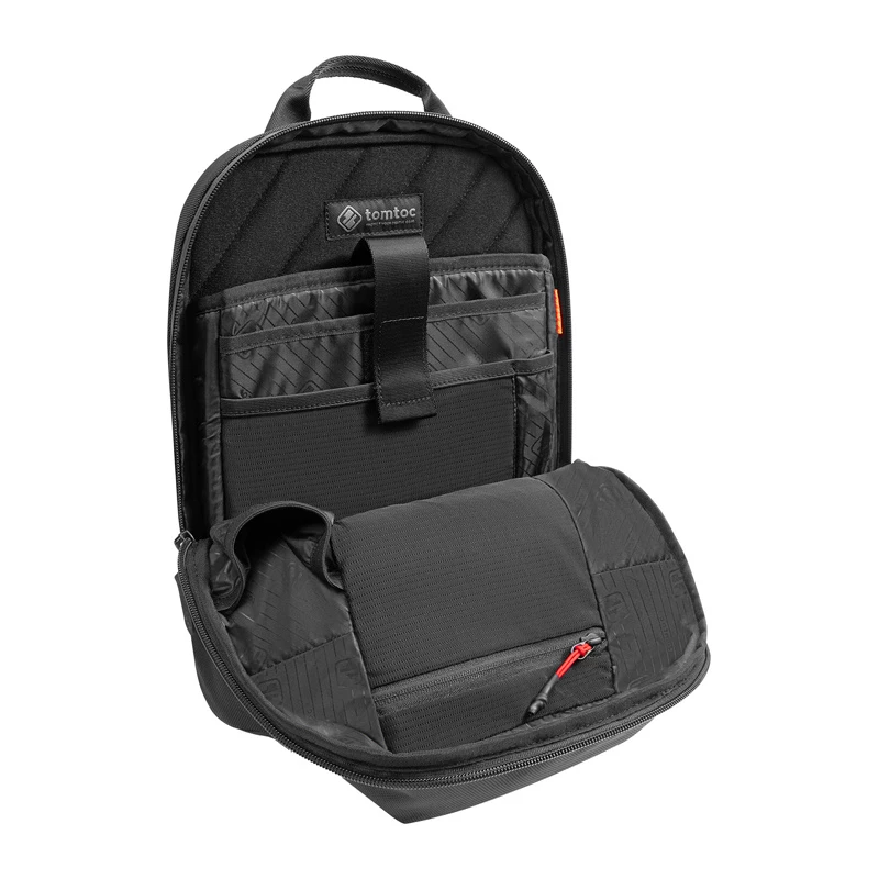 Torba crossbody Tomtoc Navigator-T24 S — czarna, kompaktowa do codziennego noszenia