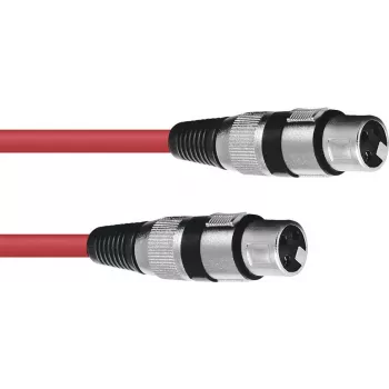 Kabel audio Omnitronic 30220900 1,5 m XLR 3-pin czerwony