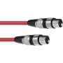 Kabel audio Omnitronic 30220900 1,5 m XLR 3-pin czerwony
