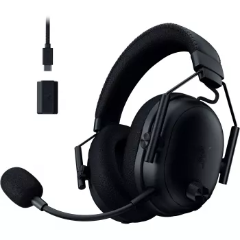 BlackShark V3 Pro, słuchawki gamingowe czarne, ANC, dongle 2,4 GHz, Bluetooth, USB, jack 3,5 mm