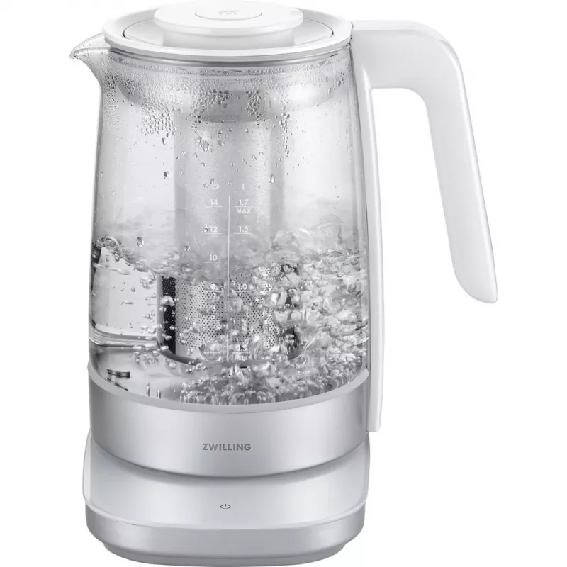 Czajnik elektryczny ZWILLING 1,7 L 1850 W, obudowa szklana, biały
