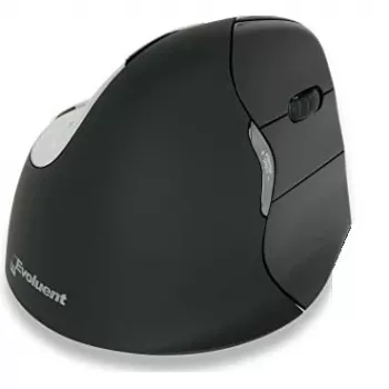 BakkerElkhuizen Evoluent 4 Bluetooth Czarny, Praworęczny, Pionowa konstrukcja, Laser, Bluetooth, 2600 DPI, Czarny