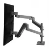 Ergotron LX Pro - Zestaw montażowy (podwójne ramię) - do 2 monitorów LCD - montaż na płycie perforowanej - aluminium - ciemnoszary - rozmiar ekranu: do 61 cm (do 24 cali)