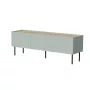 Cama FELLINI szafka TV 150x40x52 oliwkowy + blat z olejowanego dębu