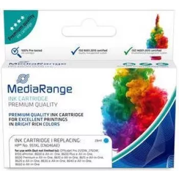 Wkład MediaRange HP NR 951XL Chip & Ink Level cyjan