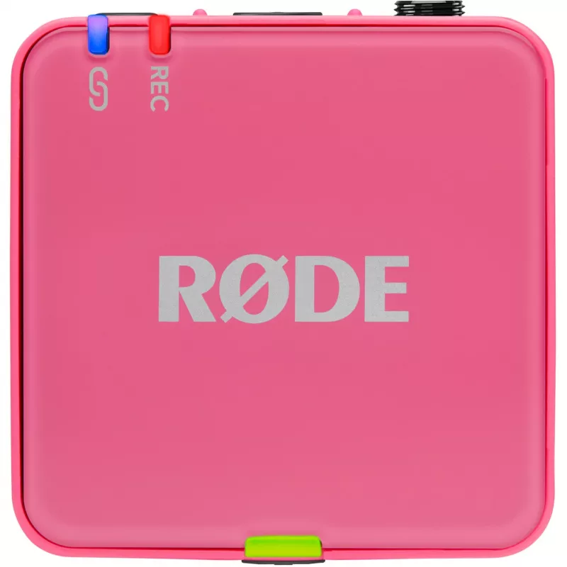 Mikrofon bezprzewodowy RODE Wireless GO III Pink — kompaktowy dwukanałowy system nadajnika i odbiornika