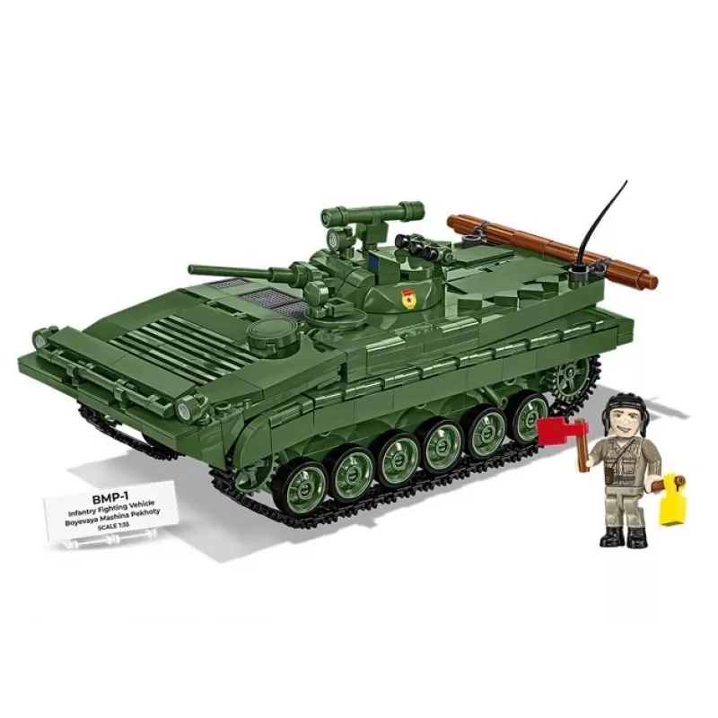 Zestaw konstrukcyjny Cobi Blocks BMP-1 758 elementów - klocki do budowy modelu w skali
