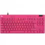 Klawiatura gamingowa Logitech G PRO X TKL RAPID USB QWERTY Różowa Tenkeyless