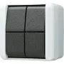JUNG 809W Przełącznik elektryczny Przycisk Czarny - Biały (809W)