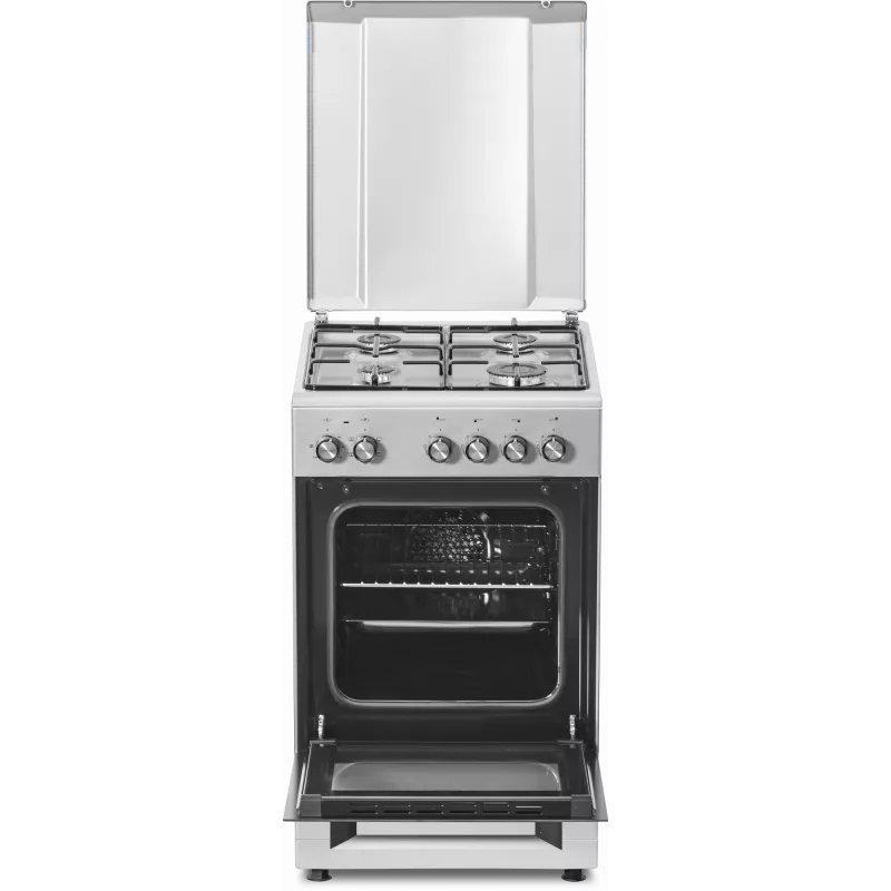 Kuchenka gazowa i piekarnik elektryczny SIMFER 5405SERGG, stal nierdzewna, 4 strefy, 50 cm