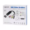 LogiLink USB 2.0 A/V Grabber. USB A/M na 3xCinch + MiniDIN5/F. Czarny
