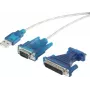 Kabel szeregowy Renkforce RF-4222053 USB Type-A DB-25 Czarny 0.4 m