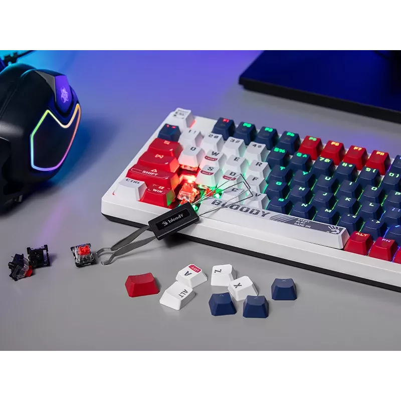 Mysz gamingowa A4Tech Bloody S98 USB Sports Navy z przełącznikami BLMS czerwony Plus