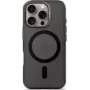 Plecak na telefon Decoded do iPhone 16 Pro, przezroczysty czarny, wykonany z plastiku z recyklingu, szkło hartowane na ekran
