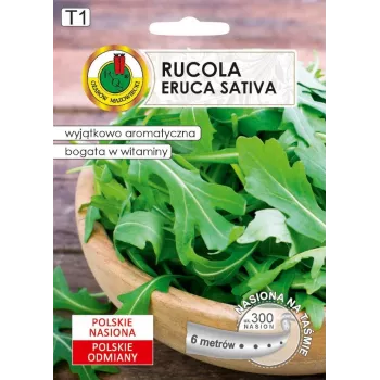 Nasiona na taśmie — Apte Rukola (Eruca sativa) 6 m do uprawy domowej i ogrodowej