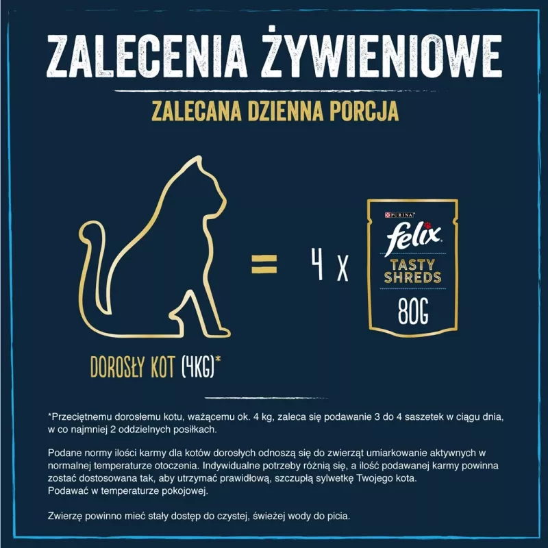 FELIX Tasty Shczerwonys z wołowiną i kurczakiem - 4x 80g