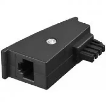 Wentronic Goobay - Adapter sieciowy - TAE-F (M) na RJ-45 (2-pin) (W) - 5,3 m - Czarny (95139)
