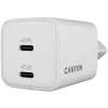 Canyon CU45AC uniwersalna biała ładowarka sieciowa szybkiego ładowania do użytku wewnętrznego