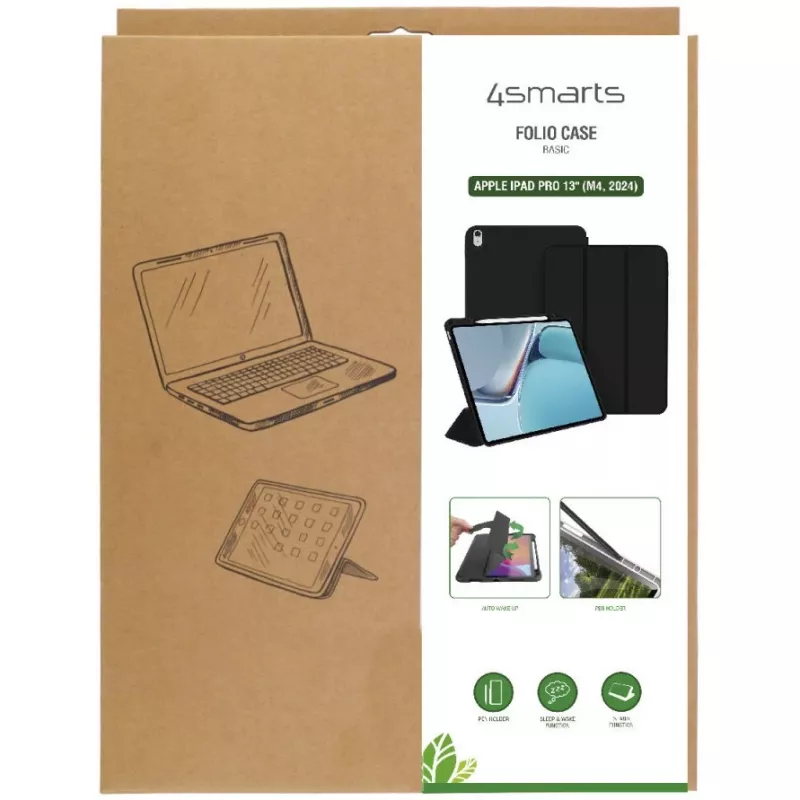 4smarts Etui z klapką na tablet - termoplastyczny poliuretan (TPU)