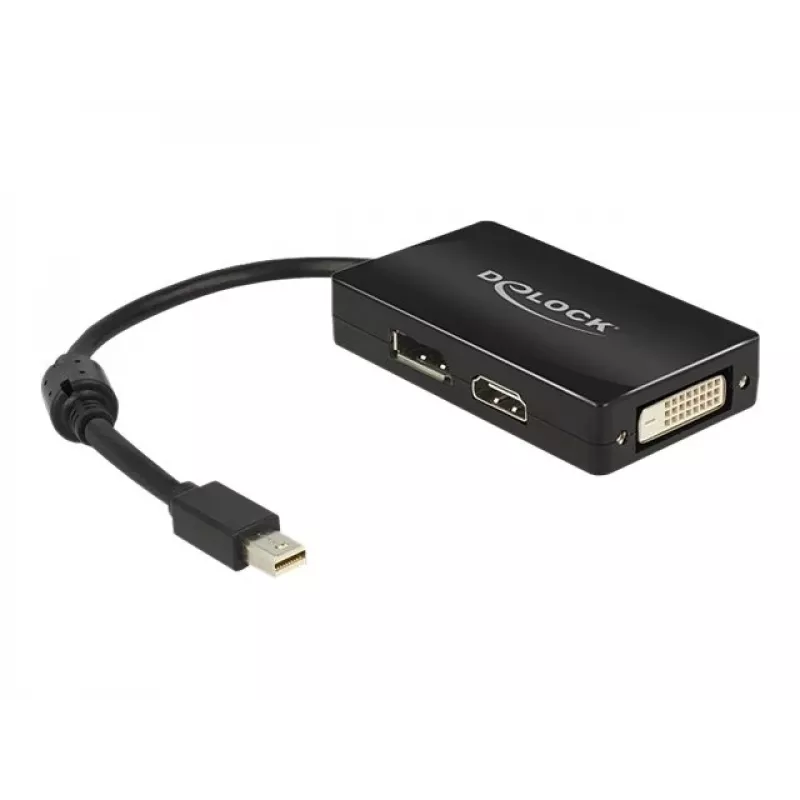 Kabel DeLOCK 0,16m mini DisplayPort na DisplayPort, HDMI, DVI